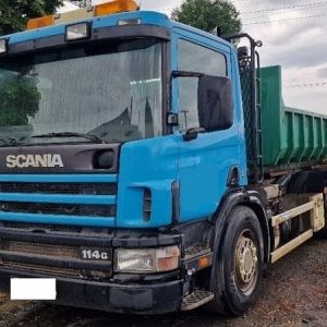 foto 6x2 контейнер крюч SILO Scania